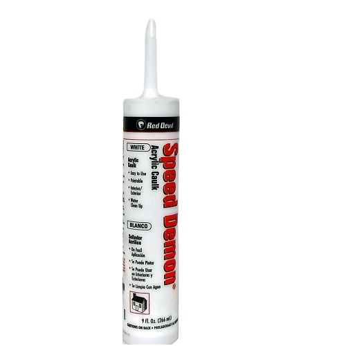 Red Devil Speed Demon Acrylic Caulk 9oz-wholesale Red Devil Speed Demon Acrylic Caulk 9oz-wholesale