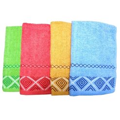 Bath Towel 50 X 26 Diamond Asst Clrs-wholesale