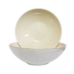 Bowl Ceramic 7in Beige-wholesale