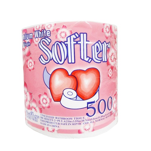 Softer Bath Tissue 1pk 500ct-wholesale Softer Bath Tissue 1pk 500ct-wholesale