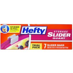 Hefty Slider Storage Bags 7ct Quart-wholesale