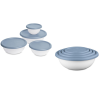 Sterilite Bowl Set W-Wash Blue Lids 8pc-wholesale
