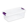 Sterilite Latch Box 6qt Prple Hndle-wholesale