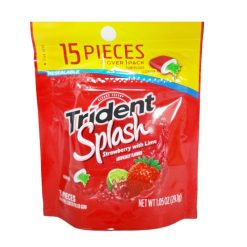 Trident Gum 15ct Pouch Splsh Strwbry-wholesale