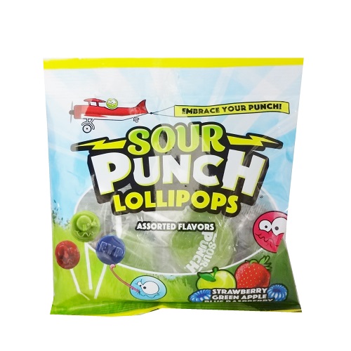Sour Punch Lollipops 3oz Asst-wholesale Sour Punch Lollipops 3oz Asst-wholesale