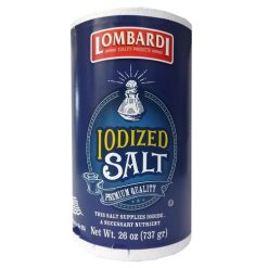 Lombardi Salt Iodized 26oz-wholesale