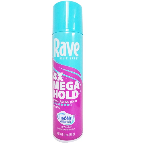 Rave Hair Spray 11oz 4X Mega Hold-wholesale Rave Hair Spray 11oz 4X Mega Hold-wholesale