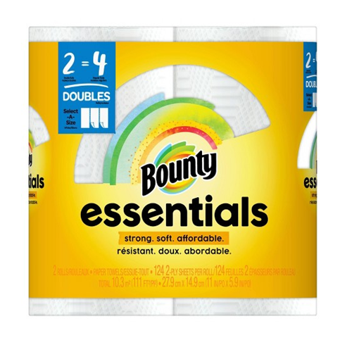 Bountry Paper Towels 2pk Essentials Wht-wholesale