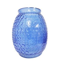 Vase Glass Round 6½in Blue W-Design-wholesale
