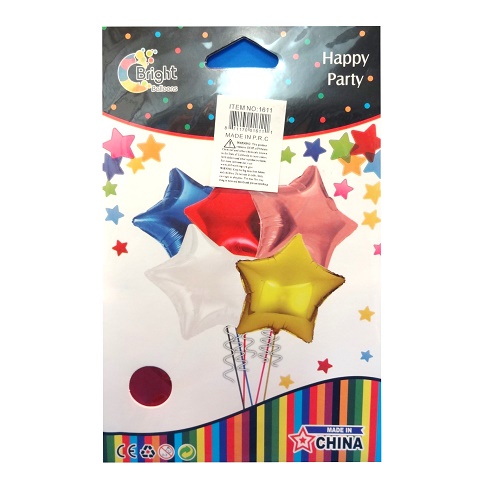 Balloons Foil 16in Red Star Shape-wholesale