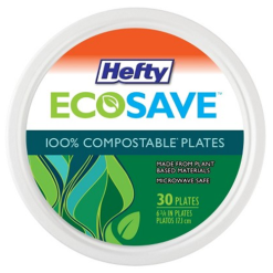 Hefty Eco Save Plates 30ct 6¾oz-wholesale