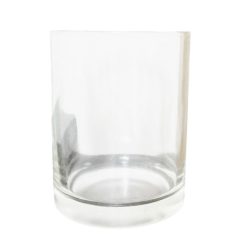 Candle Holder Glass 3in Clear-wholesale