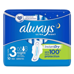 Always Maxi Pads 10ct Ultra Night-wholesale