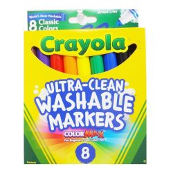 Crayola Markers 8ct Broad Line Washable-wholesale