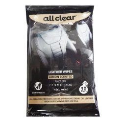 All Clear Leather Wipes 30ct Lemon Scntd-wholesale