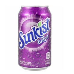 Sunkist Soda 12oz Grape Can-wholesale