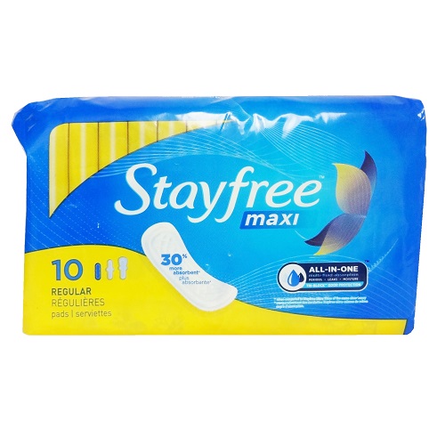 Stayfree Maxi Pads 10ct Regular-wholesale Stayfree Maxi Pads 10ct Regular-wholesale