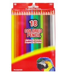 Colored Pencils 18ct-wholesale