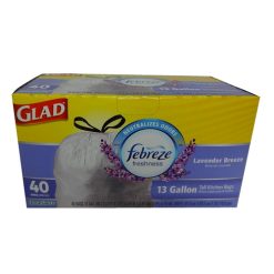 Glad Tall Kitchen Bags 40ct 13gl Lavende-wholesale