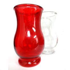 Glass Vase & Candle Holder Red-wholesale