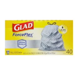 Glad Tall Kitchen Bags 40ct 13 ForceFlex-wholesale