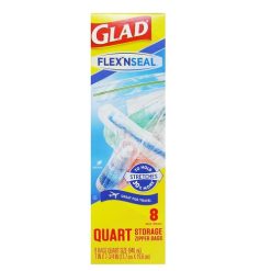 Glad Storage Bags Quart 8ct Flex N Seal-wholesale