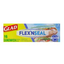 Glad Sandwich Bags 16ct Flex N Seal-wholesale