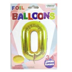 Balloons Foil 34in Gold #0-wholesale