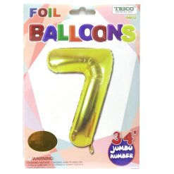Balloons Foil 34in Gold #7-wholesale