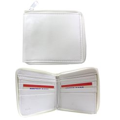 Wallet All Round Zipper White-wholesale