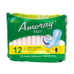 Amoray Maxi Pads 12ct Super Long-wholesale