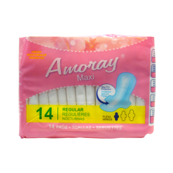 Amoray Maxi Pads 14ct Regular-wholesale