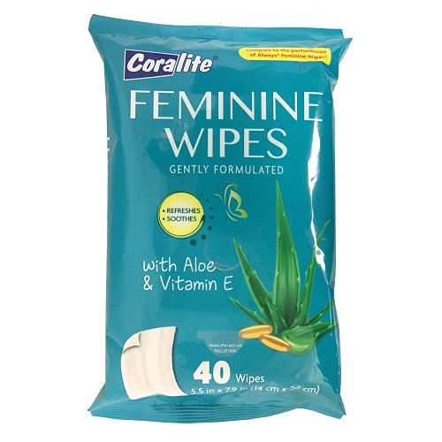 Coralite Feminine Wipes 40ct-wholesale