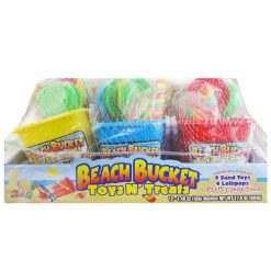 Beach Bucket toy N Treats 1.48oz Asst-wholesale