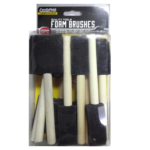 Foam Brushes Set 10pc Asst Sizes-wholesale
