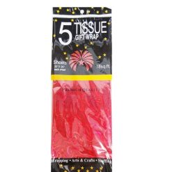 Tissue Paper 5ct Metallic Red 20X26-wholesale