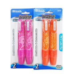 Eraser Stick 2pk Asst Clrs-wholesale