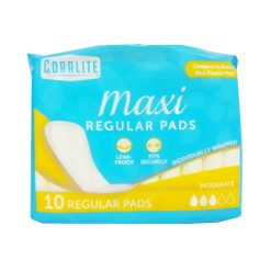 Coralite Maxi Pads Reg 10ct N-Wings-wholesale