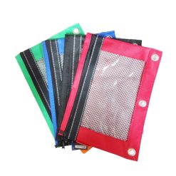Zipper Pouch W-Window Asst Clrs-wholesale