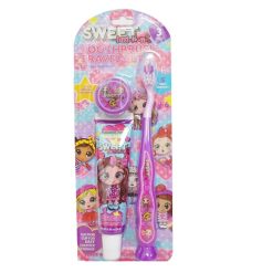 Toothbrush Kids Travel Set 3pc Swt Missy-wholesale