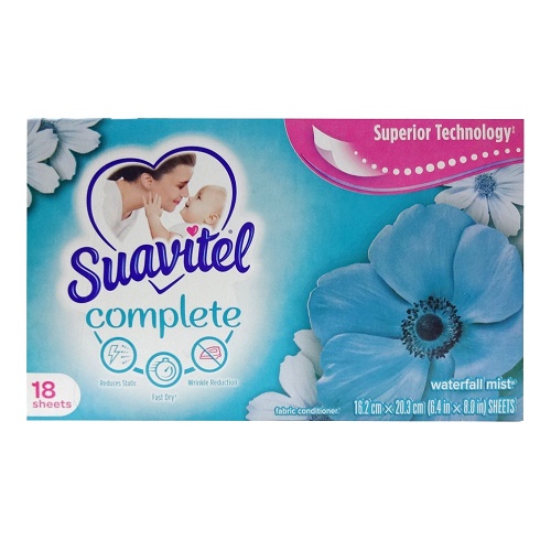 Suavitel Dryer Sheets 18ct Waterfall Mst-wholesale