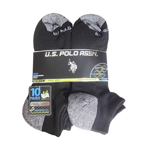 Mens Socks Low Cut 10pk 6-12 Black-wholesale Mens Socks Low Cut 10pk 6-12 Black-wholesale