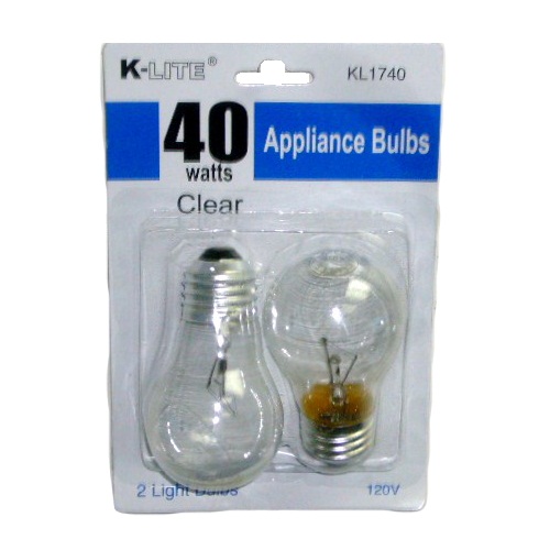 40 Watt Refrigerator Light Bulb, 24 Count 