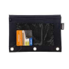 Zipper Pouch Black W-Window-wholesale