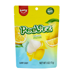 Amos Peelerz Gummy Lemon 6oz-wholesale