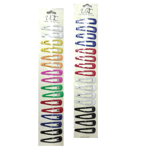 Hair Metal Snaps 16pc Asst Clrs-wholesale Hair Metal Snaps 16pc Asst Clrs-wholesale