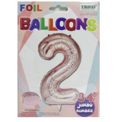 Balloons Foil 34in Rose #2-wholesale