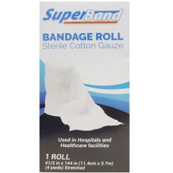 Super Band Bandage Roll 1pk Sterile 4yrd-wholesale