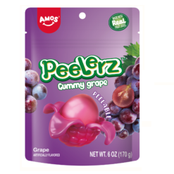 Amos Peelerz Gummy Grape 6oz-wholesale