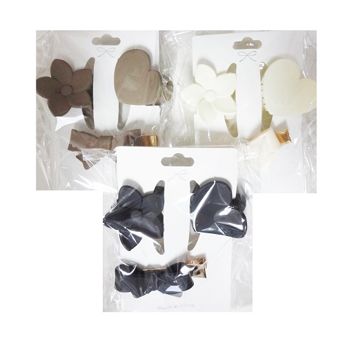 Hair Clips 3pk Smll Asst-wholesale Hair Clips 3pk Smll Asst-wholesale
